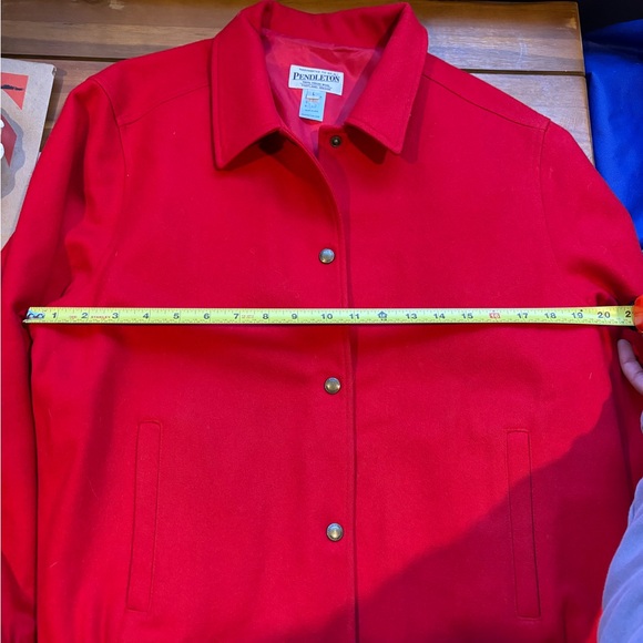 Vintage red Pendleton bomber jacket women’s size large 100% wool - Picture 7 of 7